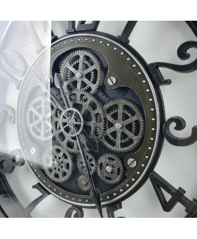 RAMSEY Zegar 60x60x6cm ruchomy cichy mechanizm