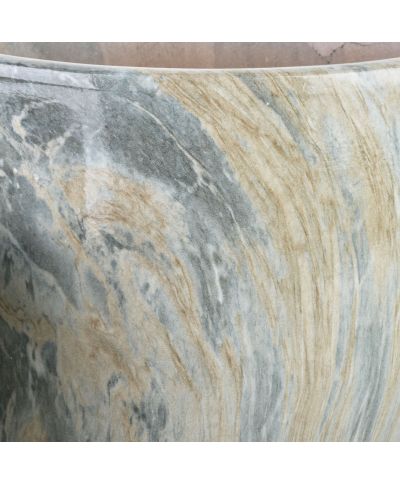 NEVA MARBLE Komplet 3 osłonek ceramicznych 37x37x45,5/30,5x30,5x42,5/24x24x40 cm