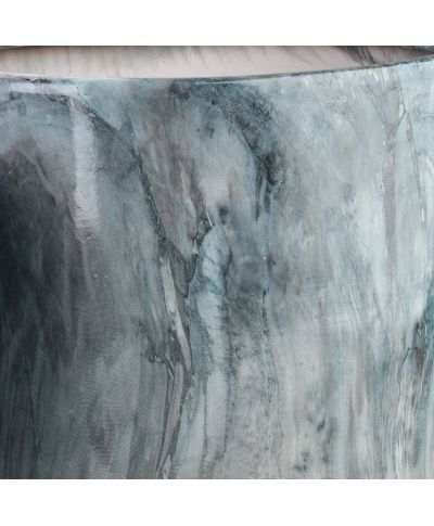 NEVA MARBLE Komplet 3 osłonek ceramicznych 37x37x45,5/30,5x30,5x42,5/24x24x40 cm