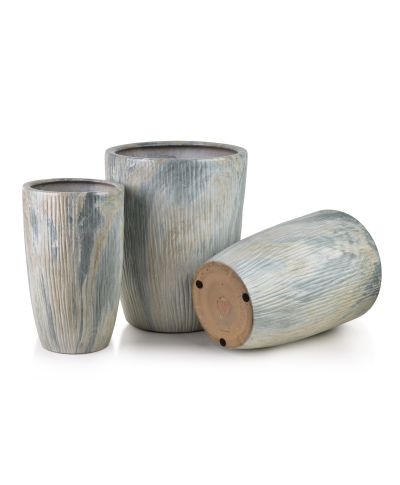 NEVA MARBLE Komplet 3 osłonek ceramicznych 37x37x47/30x30x43/24x24x40cm