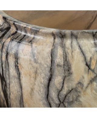 NEVA MARBLE Komplet 2 osłonek ceramicznych 30,5x30,5x30,5/20,5x20,5x23 cm