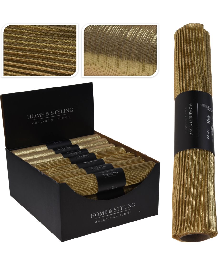 TKANINA DEKORACYJNA 28X150CM GOLD 2 RODZ