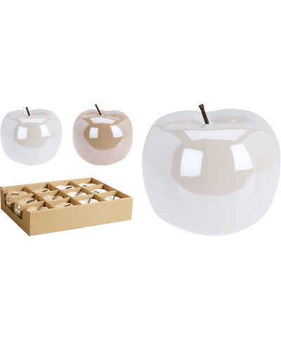 DEKORACJA JABŁKO 7CM 2 RODZAJE CLR
