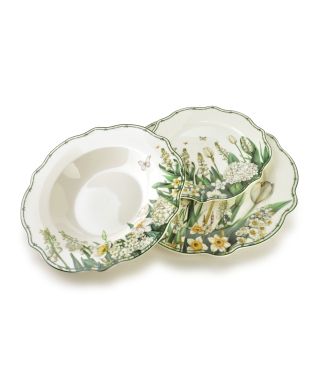 LEA ELEGANT Komplet 18 części 27cm obiad/19,5cm deser/22cm głęboki