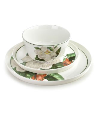 LEA TREE Komplet obiadowy 18części26cm obiad/21cm deser/15cm miska