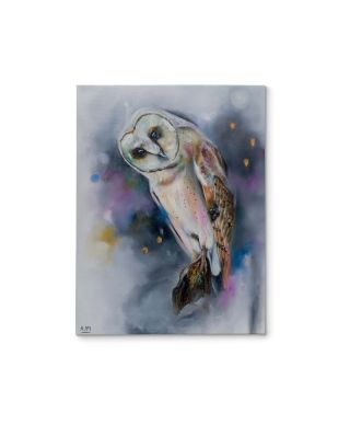 Owl Watching - obraz na płótnie