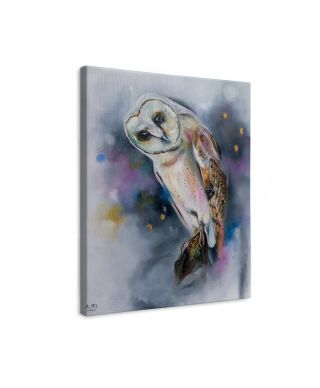 Owl Watching - obraz na płótnie