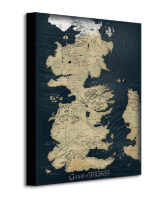 Game of Thrones (Map) - Obraz na płótnie