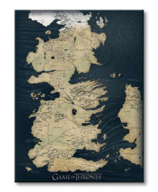 Game of Thrones (Map) - Obraz na płótnie