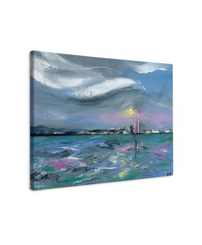 Poolbeg Chimneys - obraz na płótnie