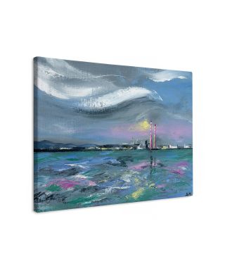 Poolbeg Chimneys - obraz na płótnie