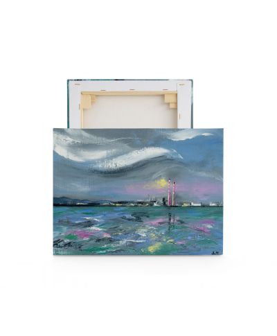 Poolbeg Chimneys - obraz na płótnie