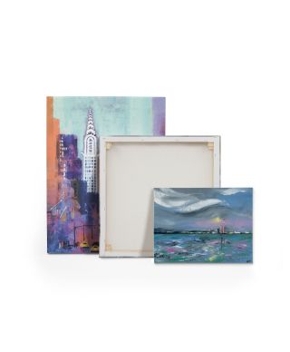 Poolbeg Chimneys - obraz na płótnie