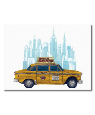 Taxi New York - Obraz na płótnie