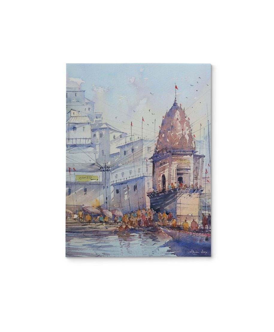 Varanashi Ghat, India - obraz na płótnie