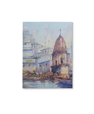 Varanashi Ghat, India - obraz na płótnie