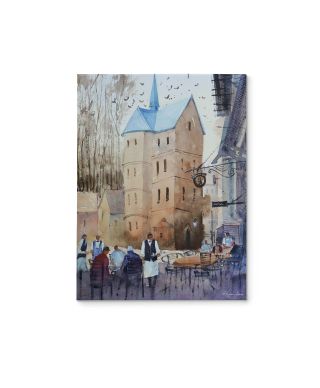 Ribe Cathedral, Denmark - obraz na płótnie