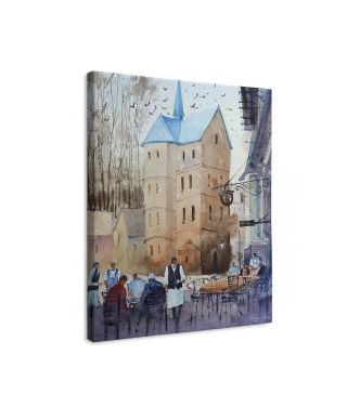 Ribe Cathedral, Denmark - obraz na płótnie