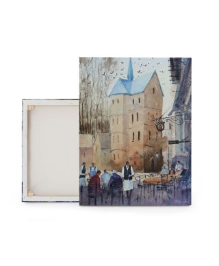 Ribe Cathedral, Denmark - obraz na płótnie