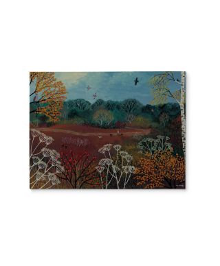 Autumn Walk - obraz na płótnie