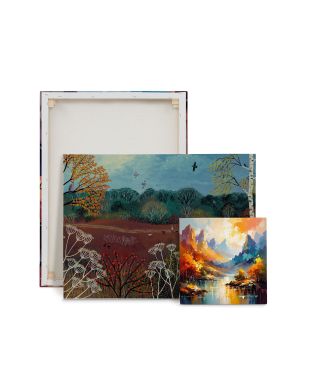 Autumn Walk - obraz na płótnie