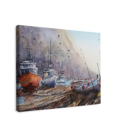 Docked - obraz na płótnie