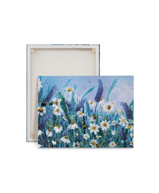 Daisies And Wild Pea Flowers - obraz na płótnie