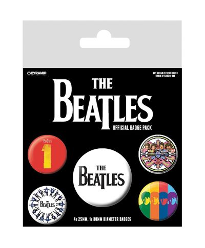The Beatles Black - przypinki