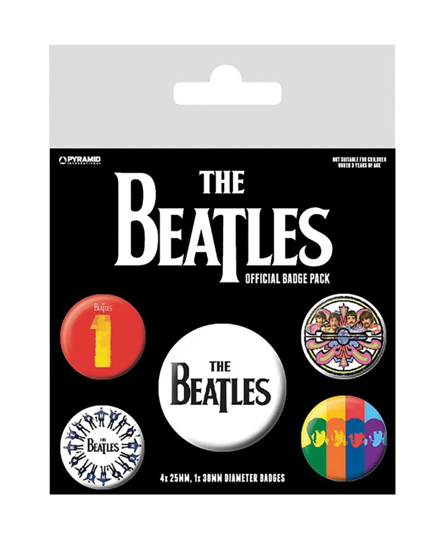 The Beatles Black - przypinki