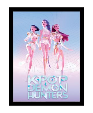 K-Pop Demon Hunters Trio - plakat w ramie