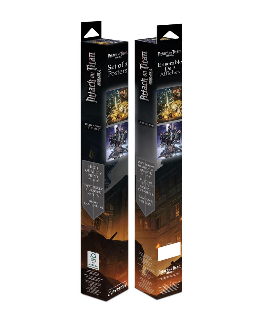 Attack On Titan S4 - zestaw 2 plakatów