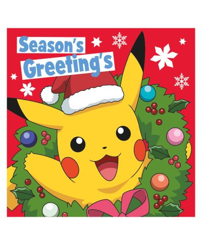 Pokemon Xmas - zestaw 12 kartek świątecznych