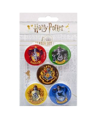 Harry Potter Hogwarts - zestaw 5 gumek do mazania