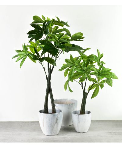 VIRIDIS Sztuczny kwiat drzewko szczęscia 15x14x95cm