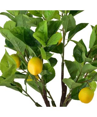 VIRIDIS Sztuczny kwiat drzewko cytrynowe 14x11x65cm