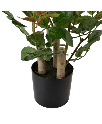 VIRIDIS Sztuczny kwiat róża 13x13x68cm różowa