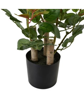 VIRIDIS Sztuczny kwiat róża 13x13x68cm różowa