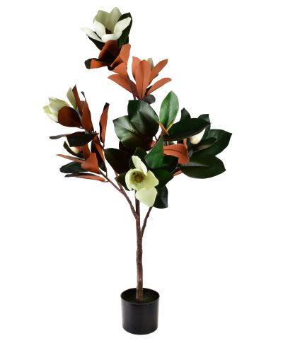 VIRIDIS Sztuczny kwiat magnolia 15x14x120cm