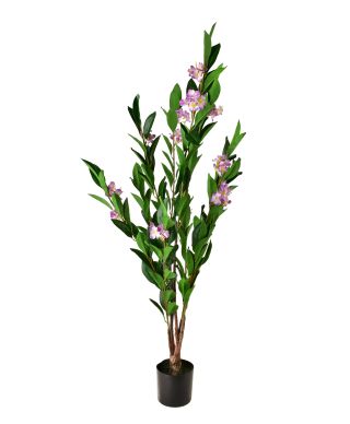 VIRIDIS Sztuczny kwiat różowy 14x14x118cm