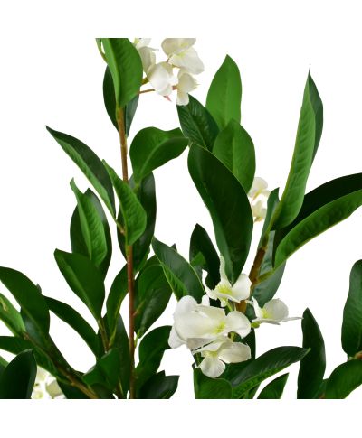 VIRIDIS Sztuczny kwiat biały 15x14x145cm