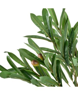 VIRIDIS Sztuczny kwiat oliwka drzewko 13x12x72cm