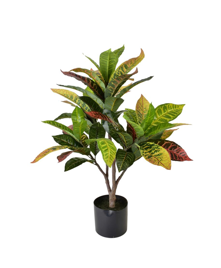 VIRIDIS Sztuczny kwiat kroton 16x15x77cm