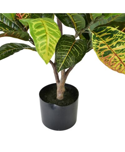 VIRIDIS Sztuczny kwiat kroton 16x15x77cm