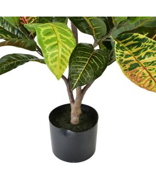 VIRIDIS Sztuczny kwiat kroton 16x15x77cm