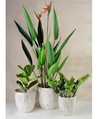 VIRIDIS Sztuczny kwiat zamiokulkas 12,5z11,5x49cm