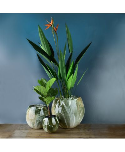 VIRIDIS Sztuczny kwiat sterlicja królewska 15x14x135cm