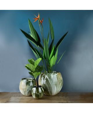 VIRIDIS Sztuczny kwiat sterlicja królewska 15x14x135cm