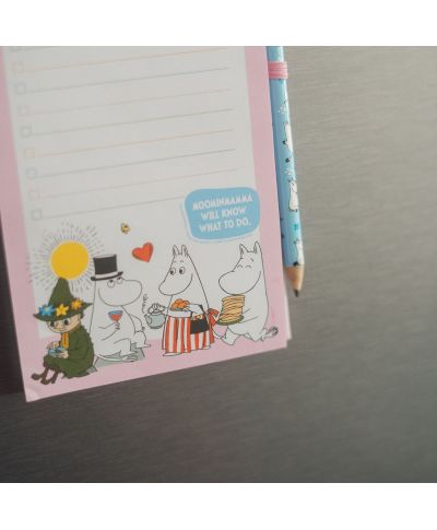 Muminki - magnetyczna lista zakupów