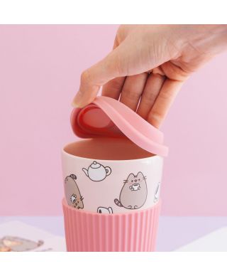 Pusheen Moments - kubek ceramiczny z pokrywką