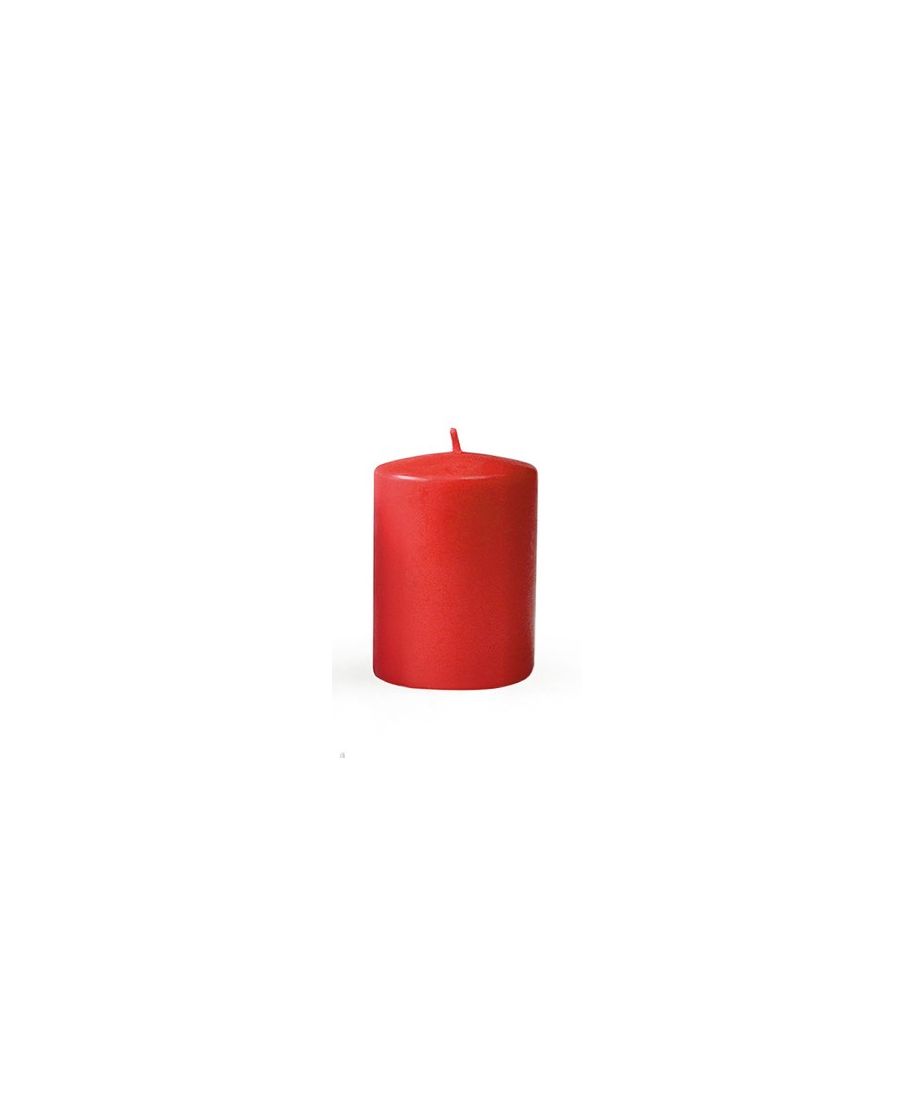 Świeca CLASSIC CANDLES Walec mały 7xh10cm czerwona parafinowa